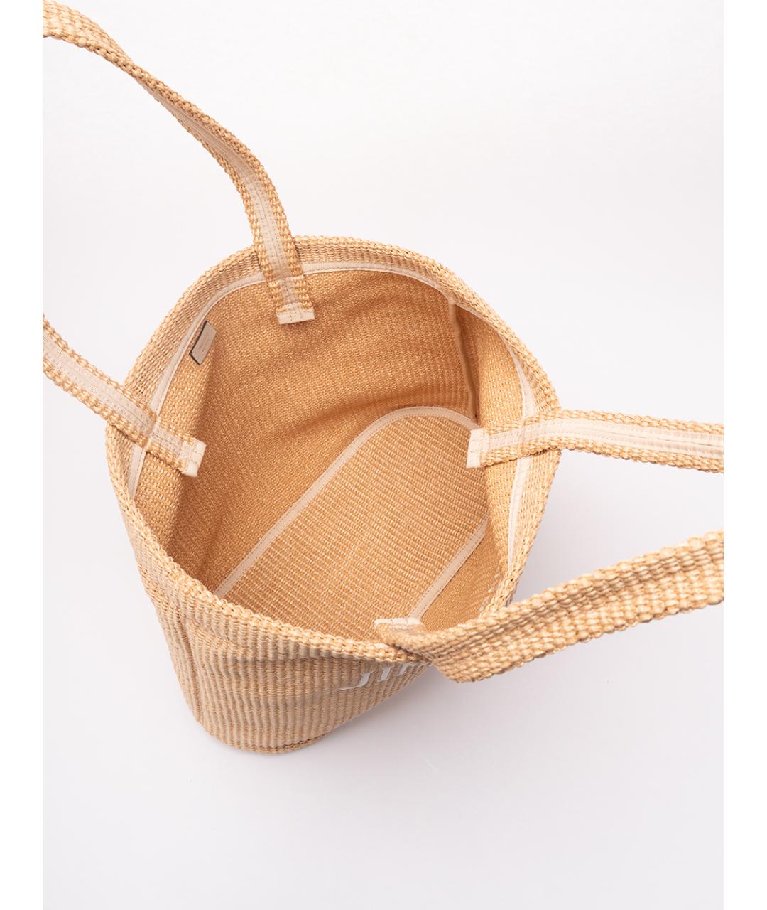 JIMMY CHOO Бежевая пелетеная сумка тоут, фото 5