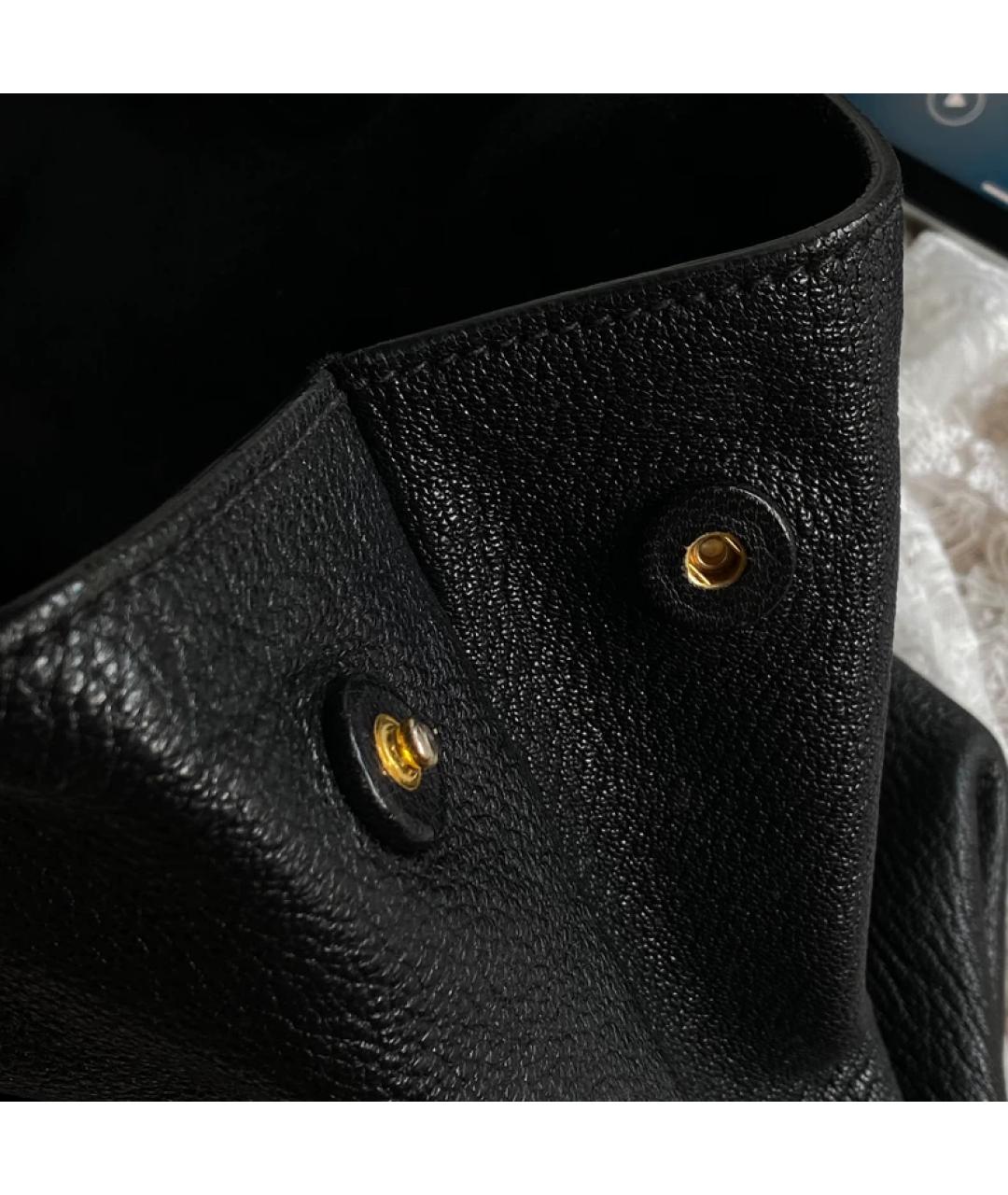 MIU MIU Черная кожаная сумка через плечо, фото 6
