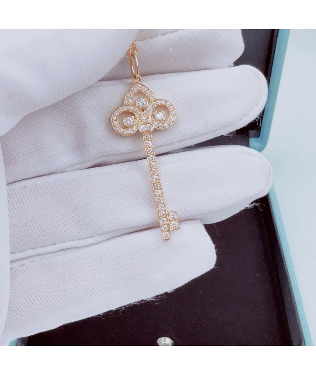 TIFFANY&CO Розовая подвеска из розового золота, фото 4