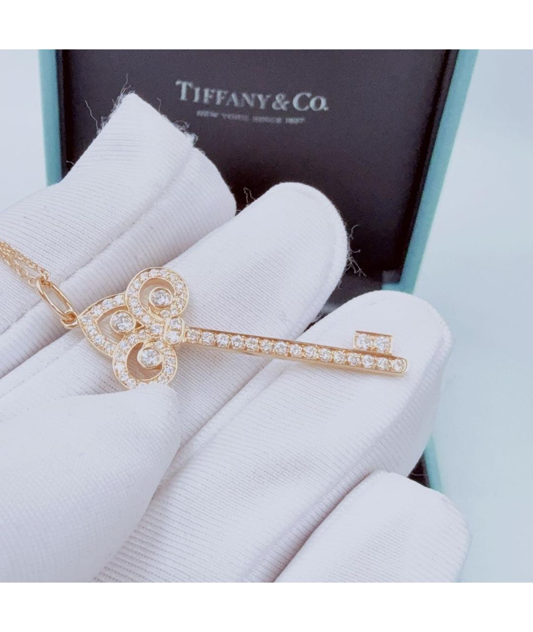 TIFFANY&CO Розовая подвеска из розового золота, фото 3