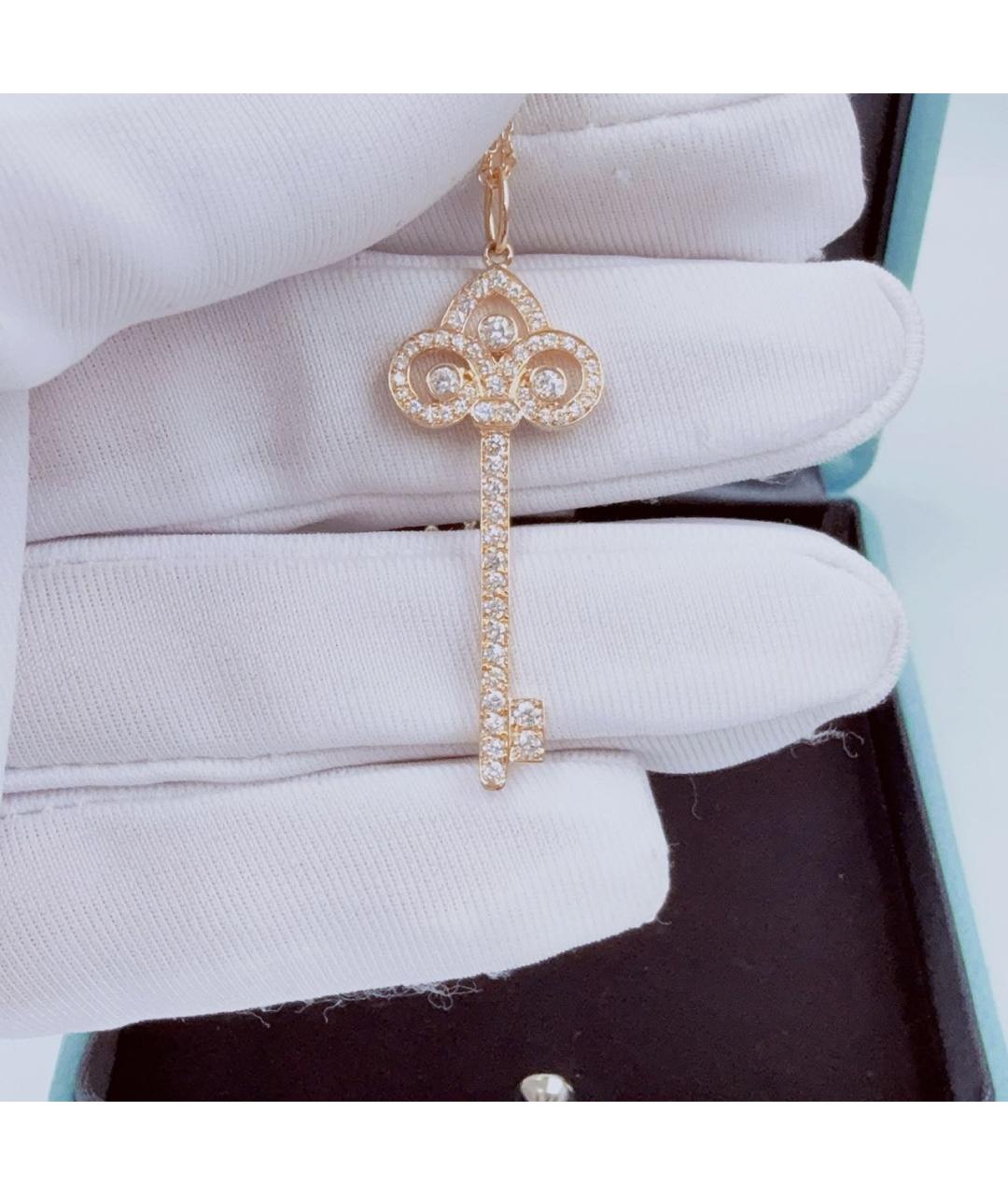TIFFANY&CO Розовая подвеска из розового золота, фото 2