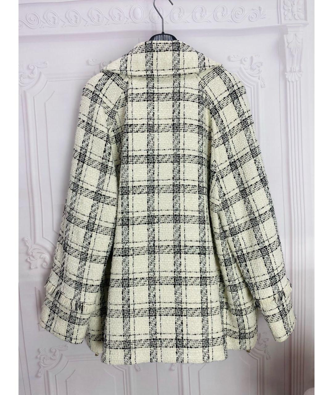 MAX MARA Белое хлопковое пальто, фото 2