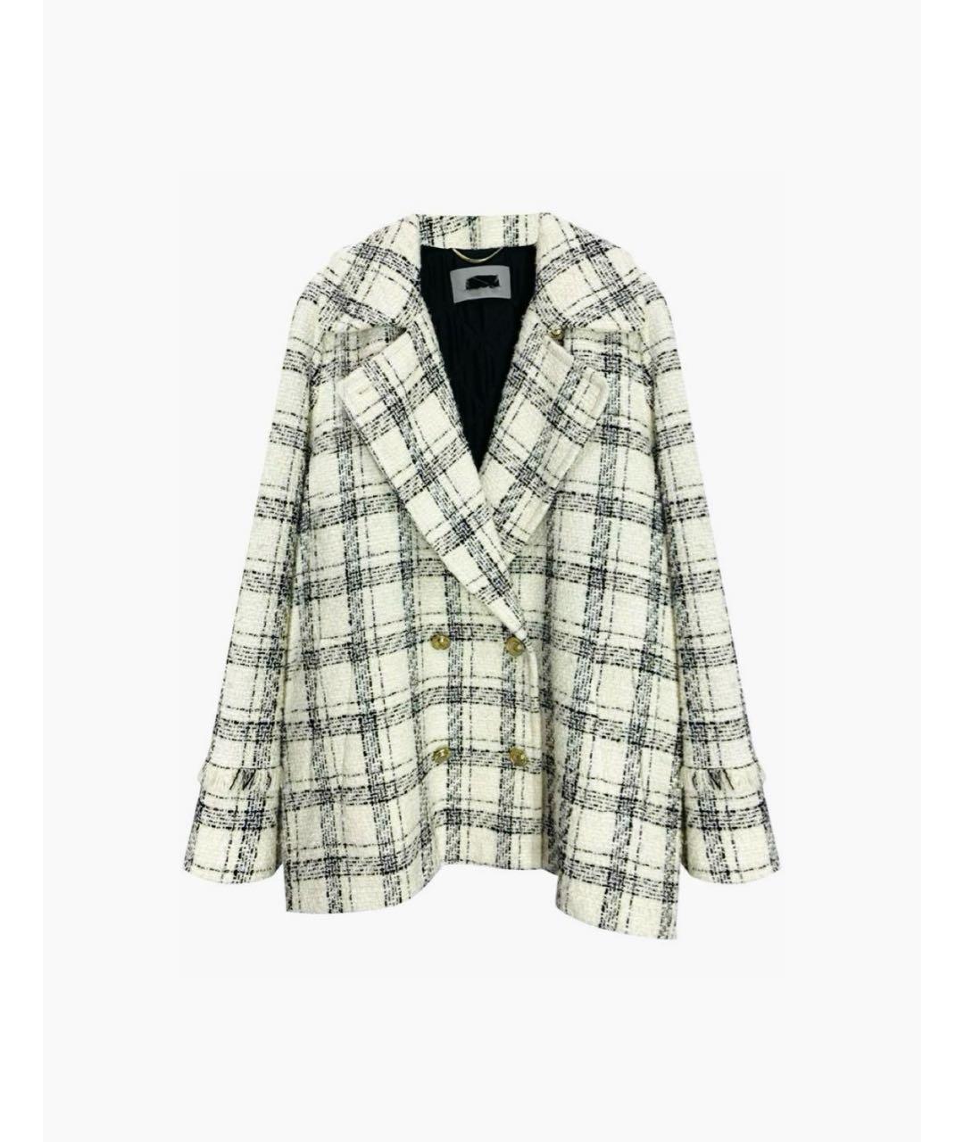 MAX MARA Белое хлопковое пальто, фото 9