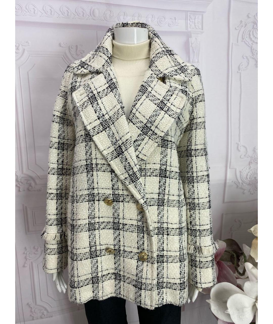 MAX MARA Белое хлопковое пальто, фото 6