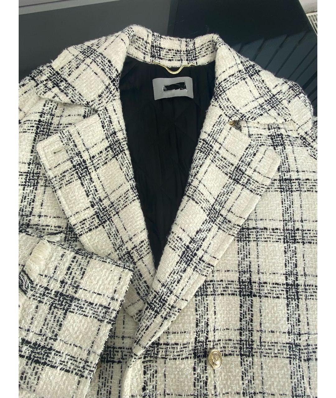 MAX MARA Белое хлопковое пальто, фото 3