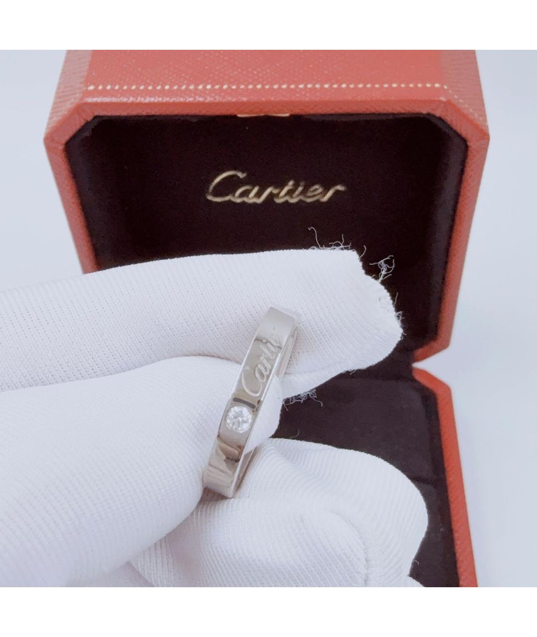 CARTIER Серебряное платиновое кольцо, фото 3