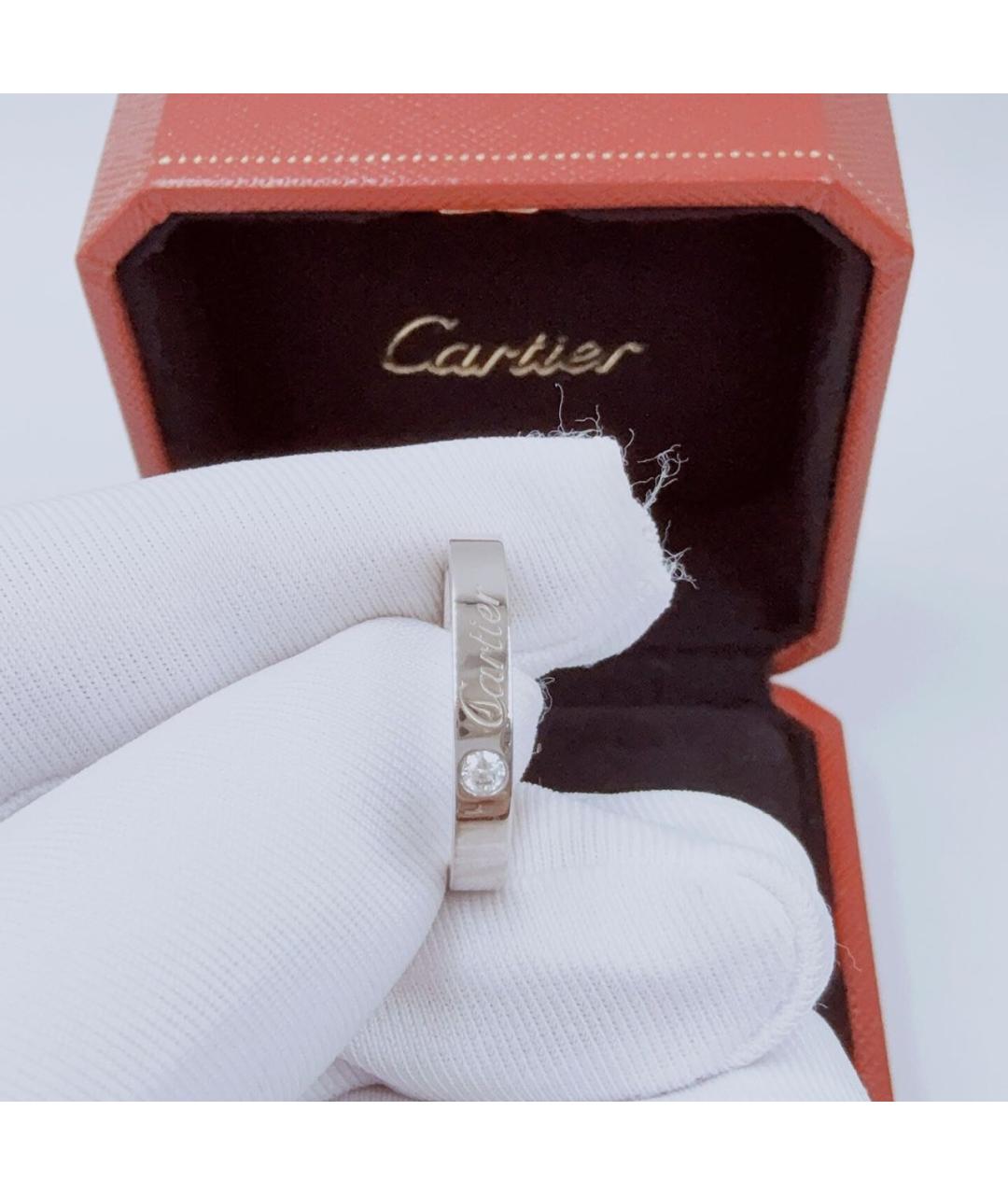 CARTIER Серебряное платиновое кольцо, фото 2