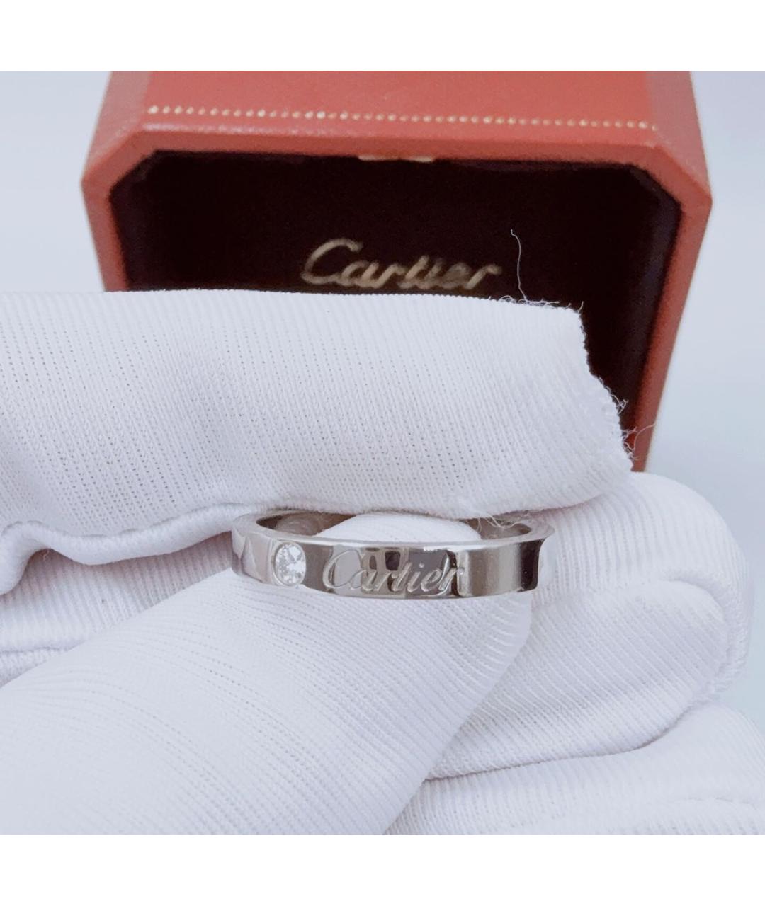 CARTIER Серебряное платиновое кольцо, фото 6