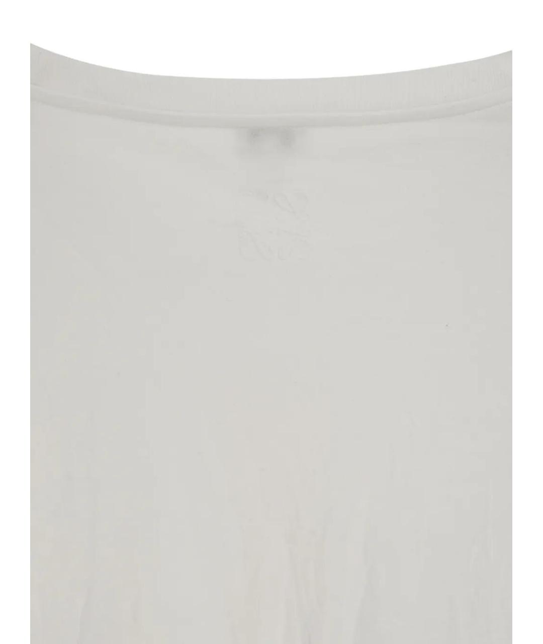 LOEWE Белая полиэстеровая футболка, фото 3