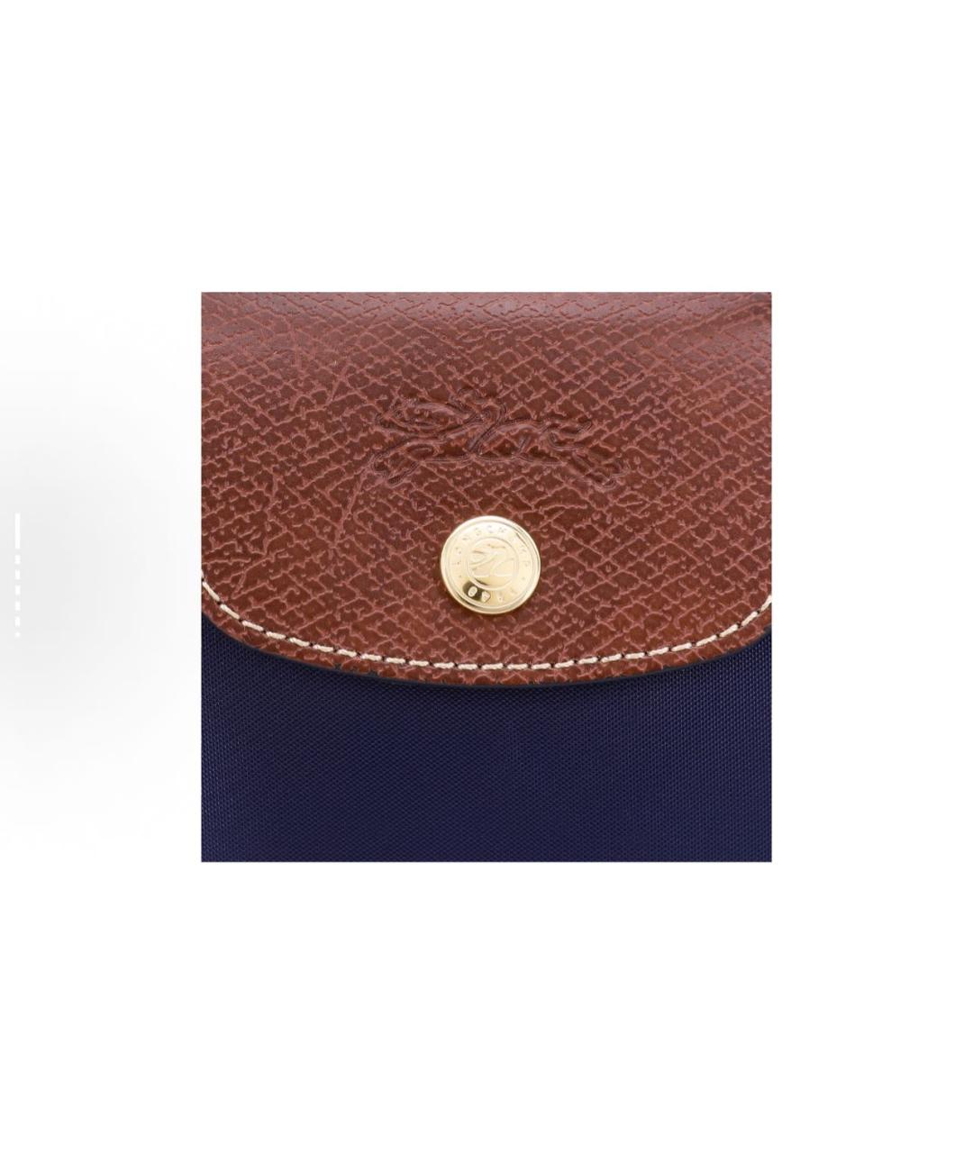 LONGCHAMP Темно-синяя сумка с короткими ручками, фото 2