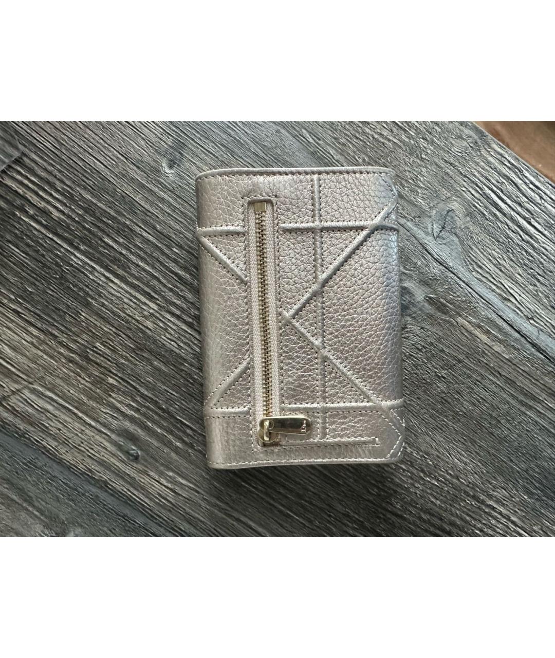 CHRISTIAN DIOR Золотой кожаный кошелек, фото 2