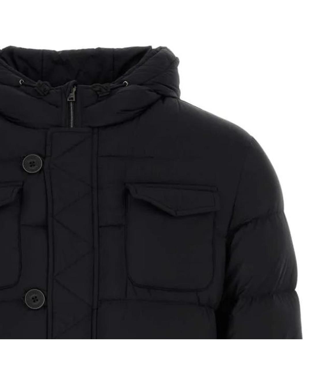HERNO Черный синтетический пуховик, фото 3