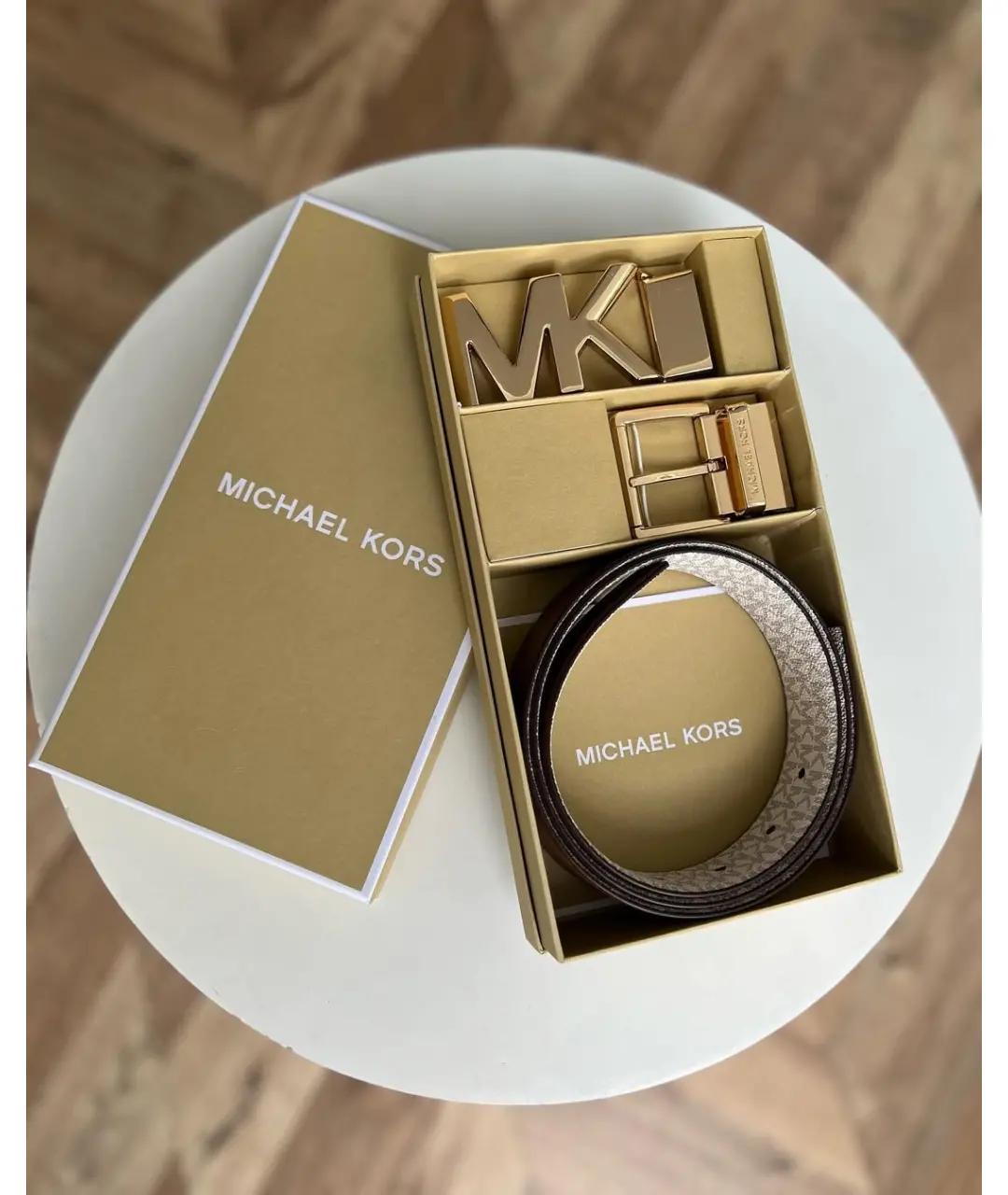 MICHAEL KORS Бежевый ремень, фото 3