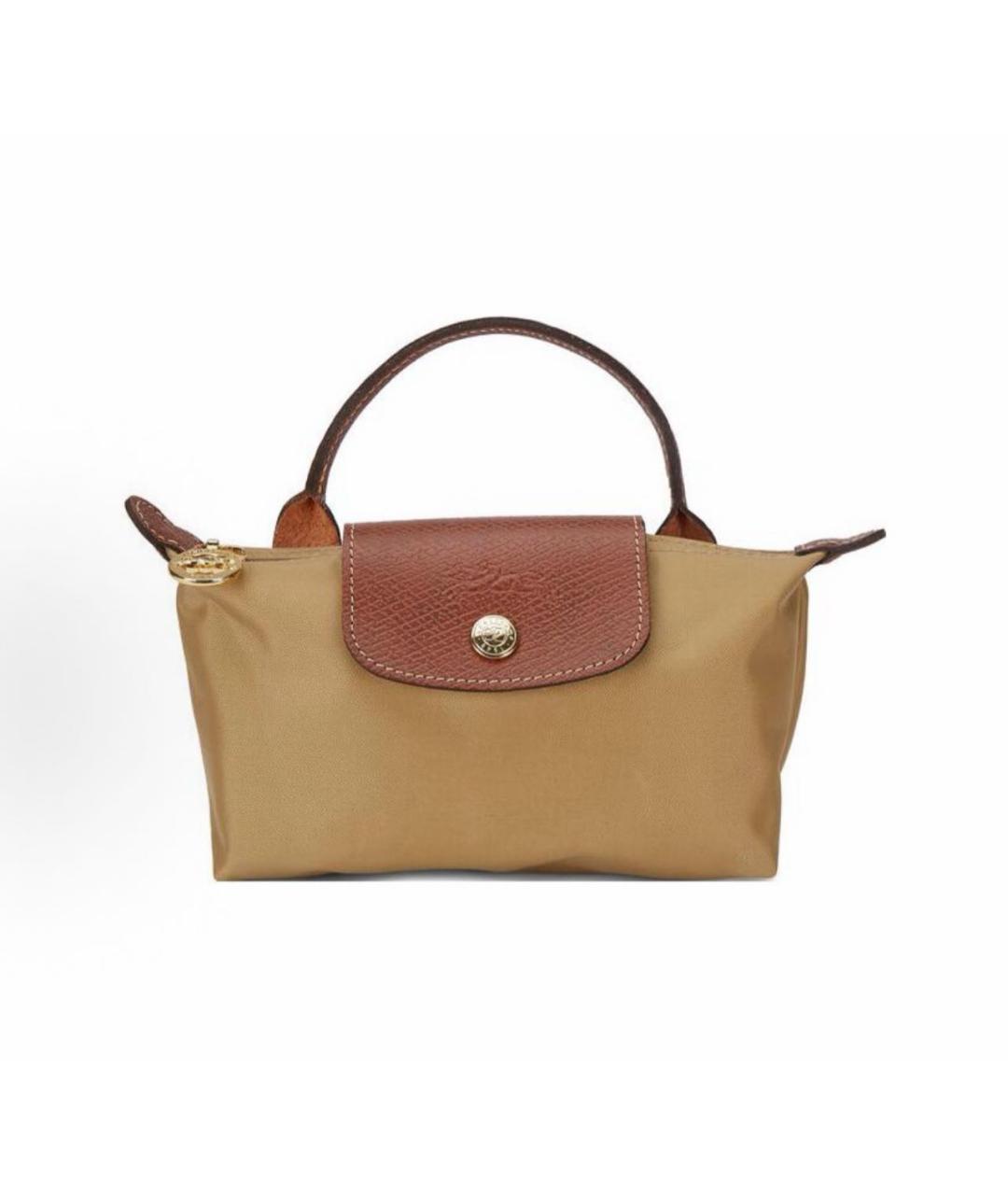 LONGCHAMP Коричневая сумка с короткими ручками, фото 5