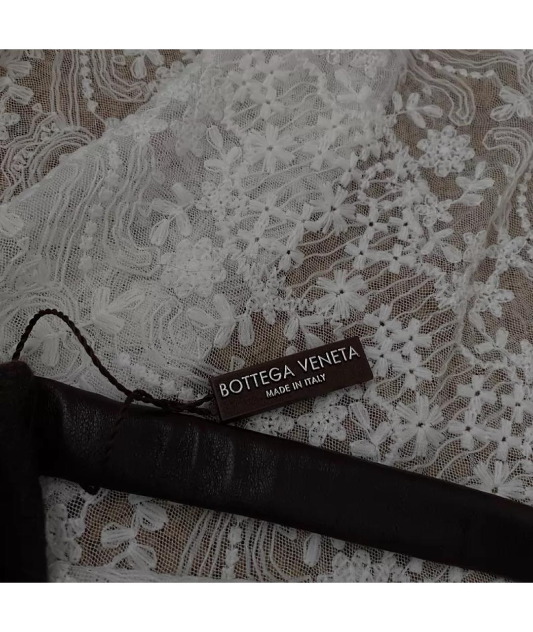 BOTTEGA VENETA Коричневая шерстяная сумка через плечо, фото 5