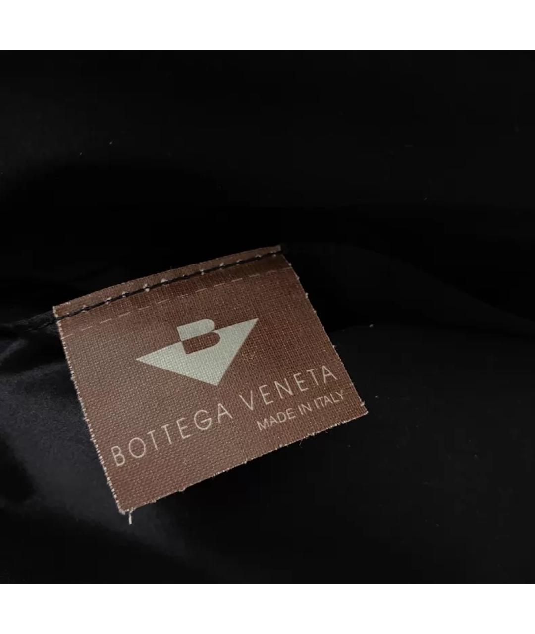 BOTTEGA VENETA Коричневая шерстяная сумка через плечо, фото 6