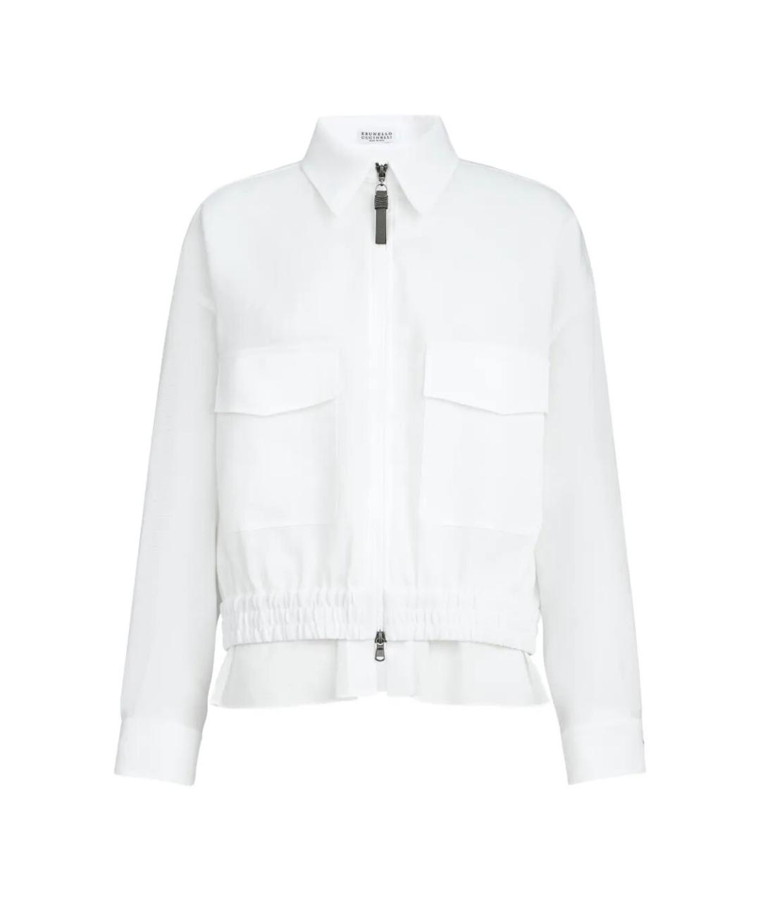 BRUNELLO CUCINELLI Белая хлопковая куртка, фото 1