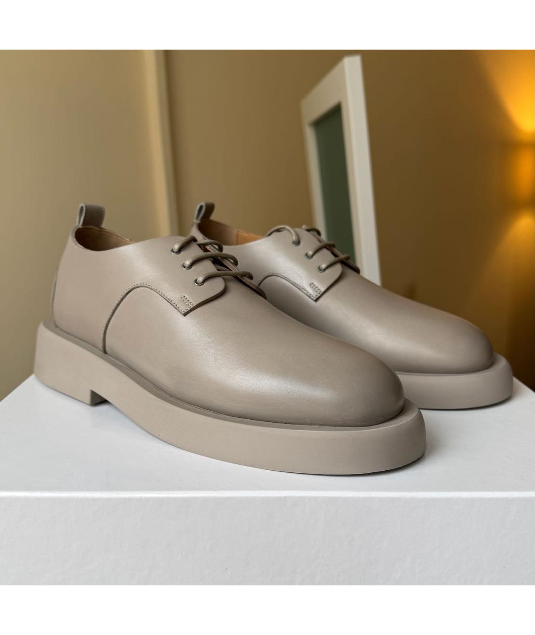 MARSELL Бежевые кожаные брогги и оксфорды, фото 2
