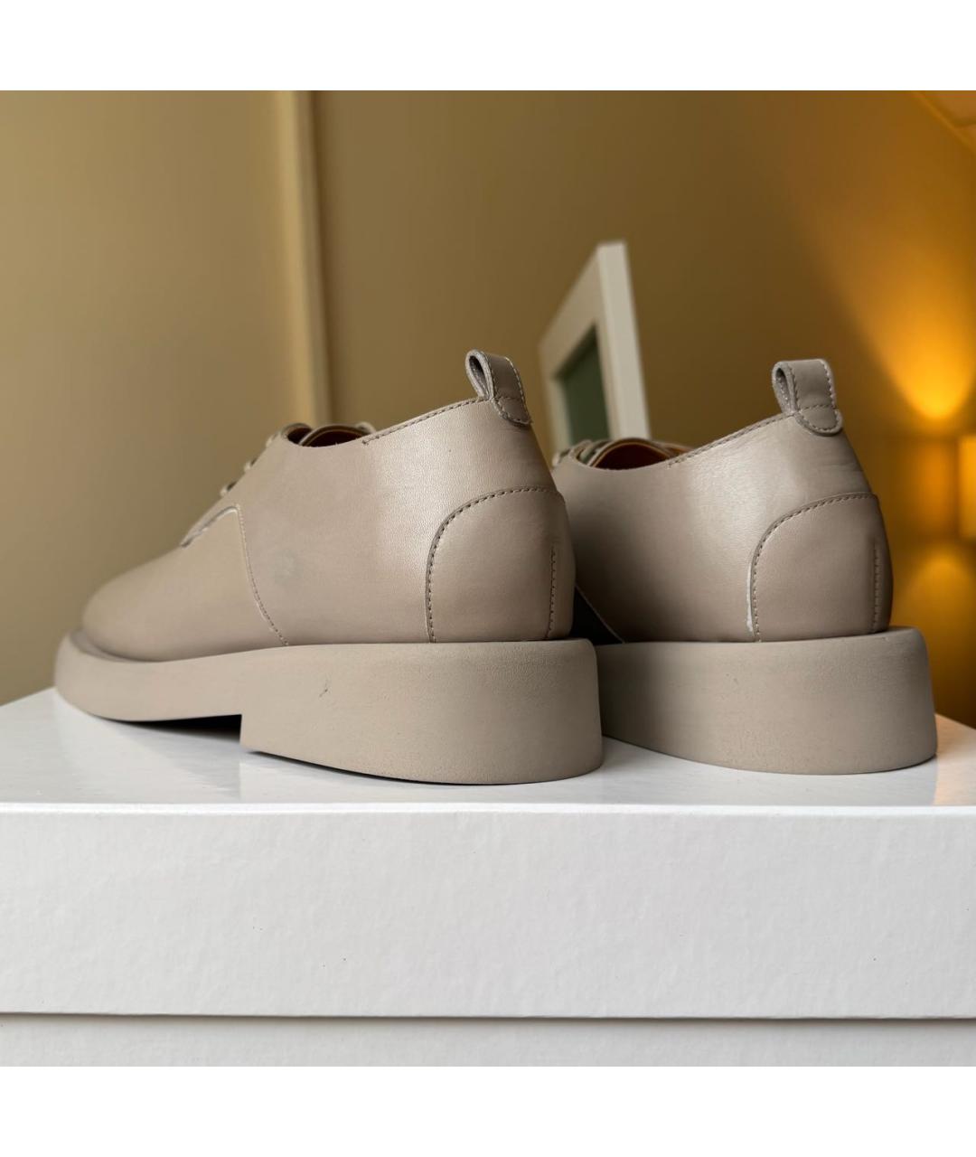 MARSELL Бежевые кожаные брогги и оксфорды, фото 4