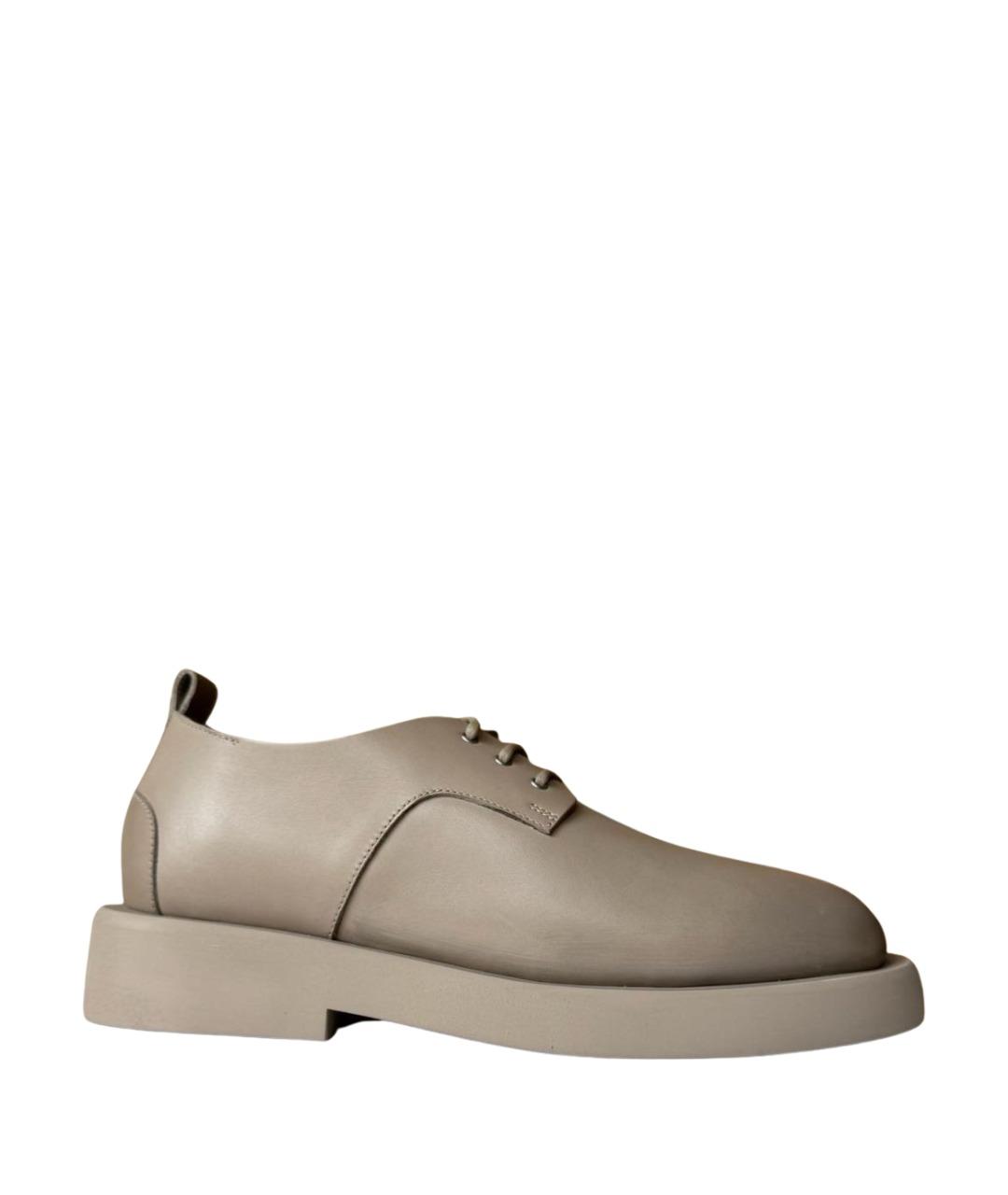 MARSELL Бежевые кожаные брогги и оксфорды, фото 1