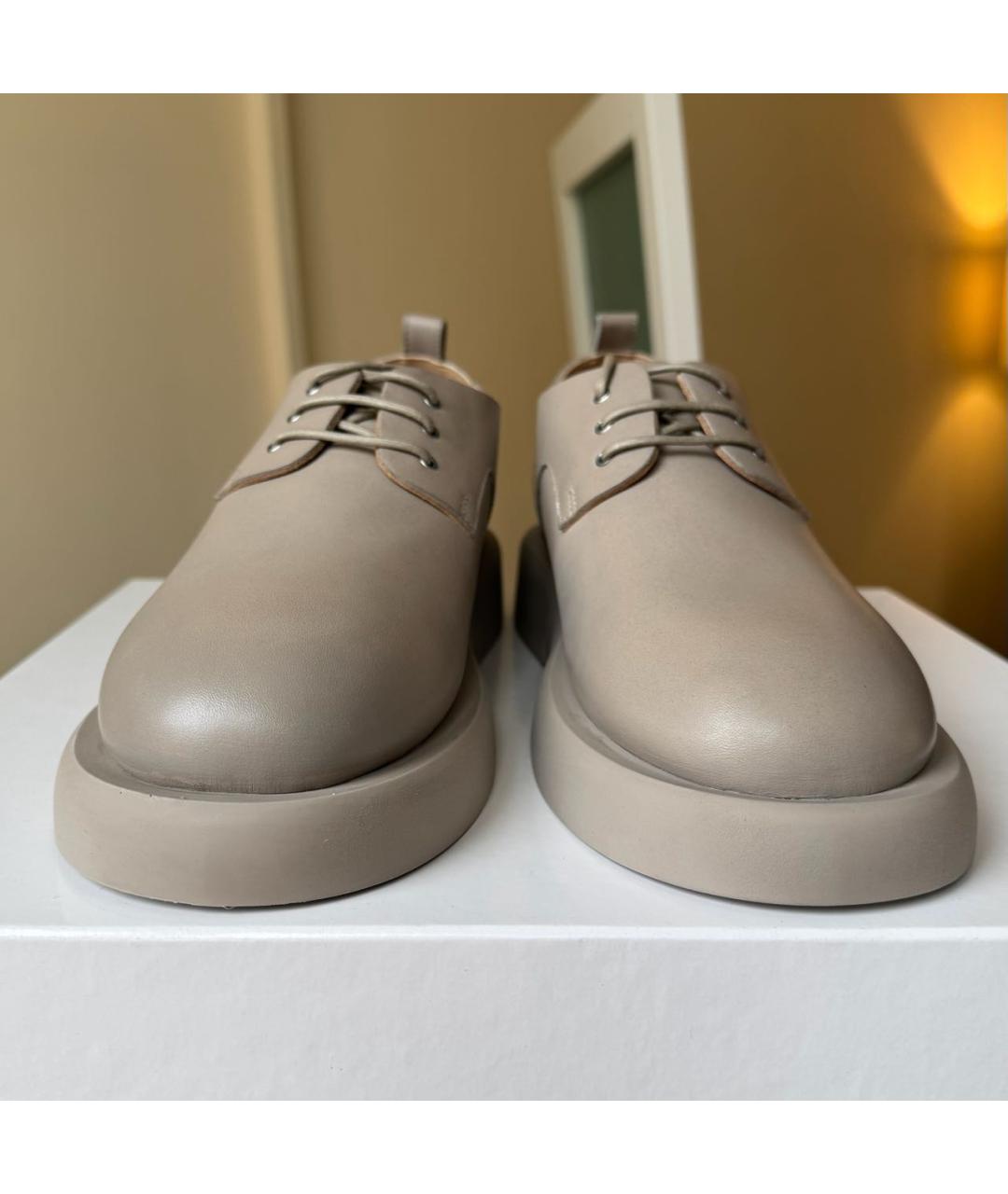 MARSELL Бежевые кожаные брогги и оксфорды, фото 3