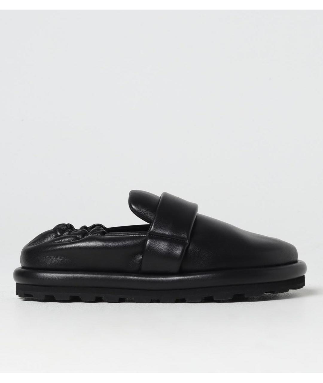 JIL SANDER Черные кожаные лоферы, фото 9