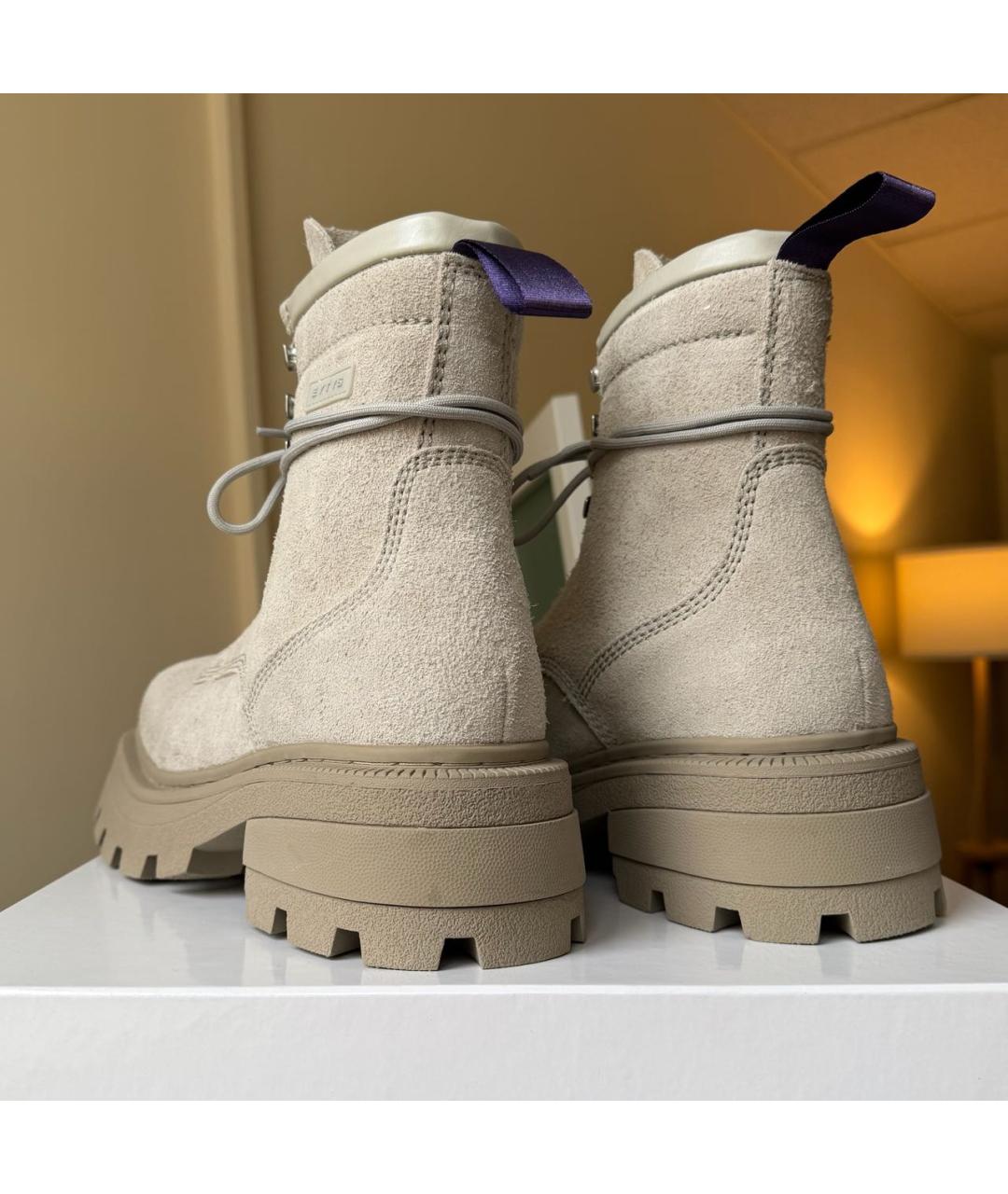 Eytys Бежевые замшевые ботинки, фото 5