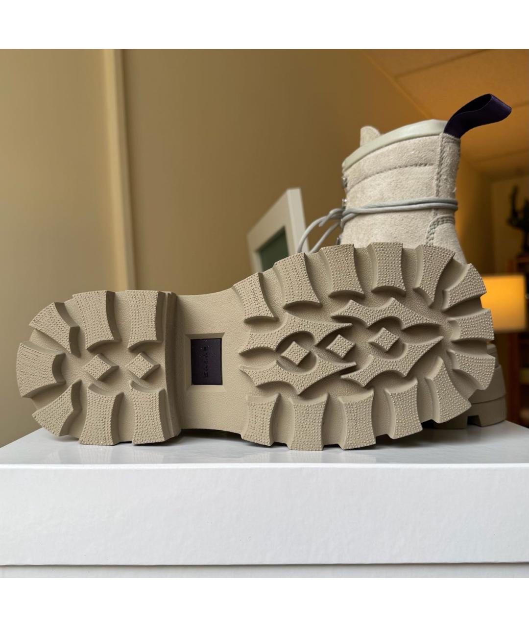 Eytys Бежевые замшевые ботинки, фото 6