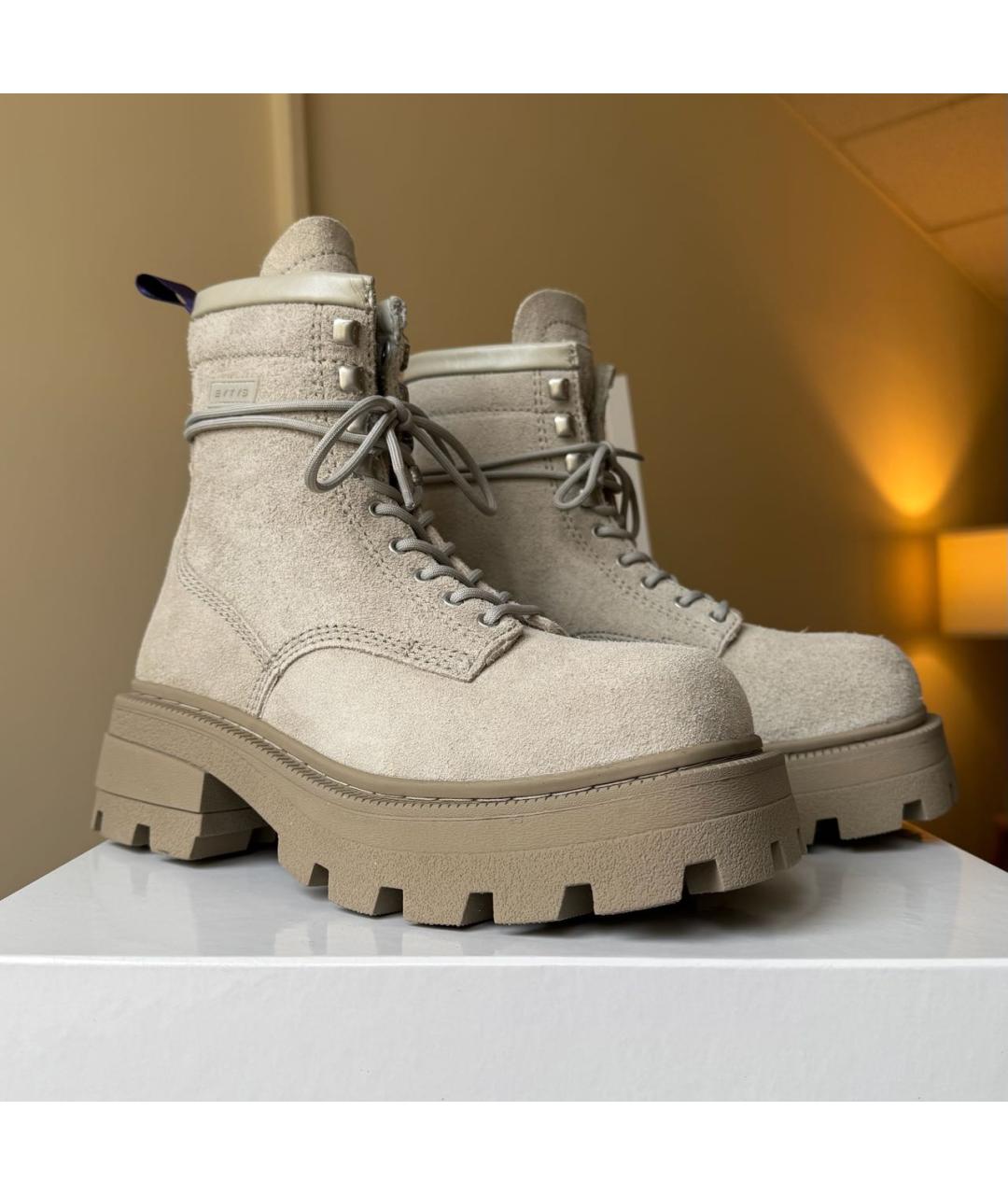 Eytys Бежевые замшевые ботинки, фото 2