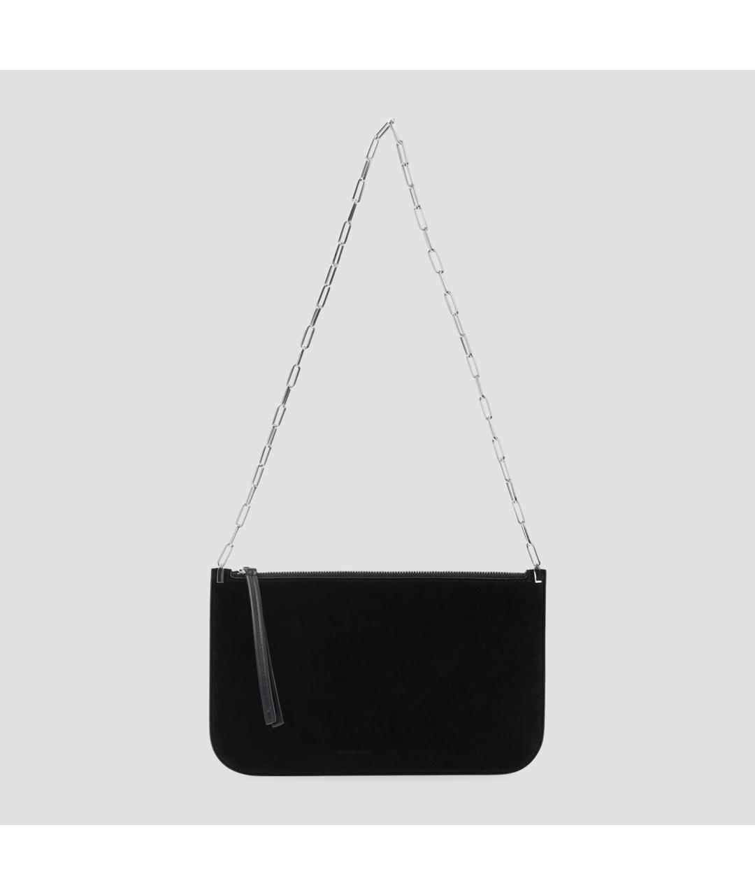 PHOEBE PHILO Черная кожаная сумка через плечо, фото 2