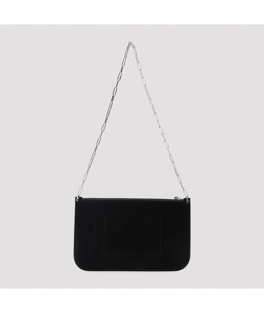 PHOEBE PHILO Черная кожаная сумка через плечо, фото 3