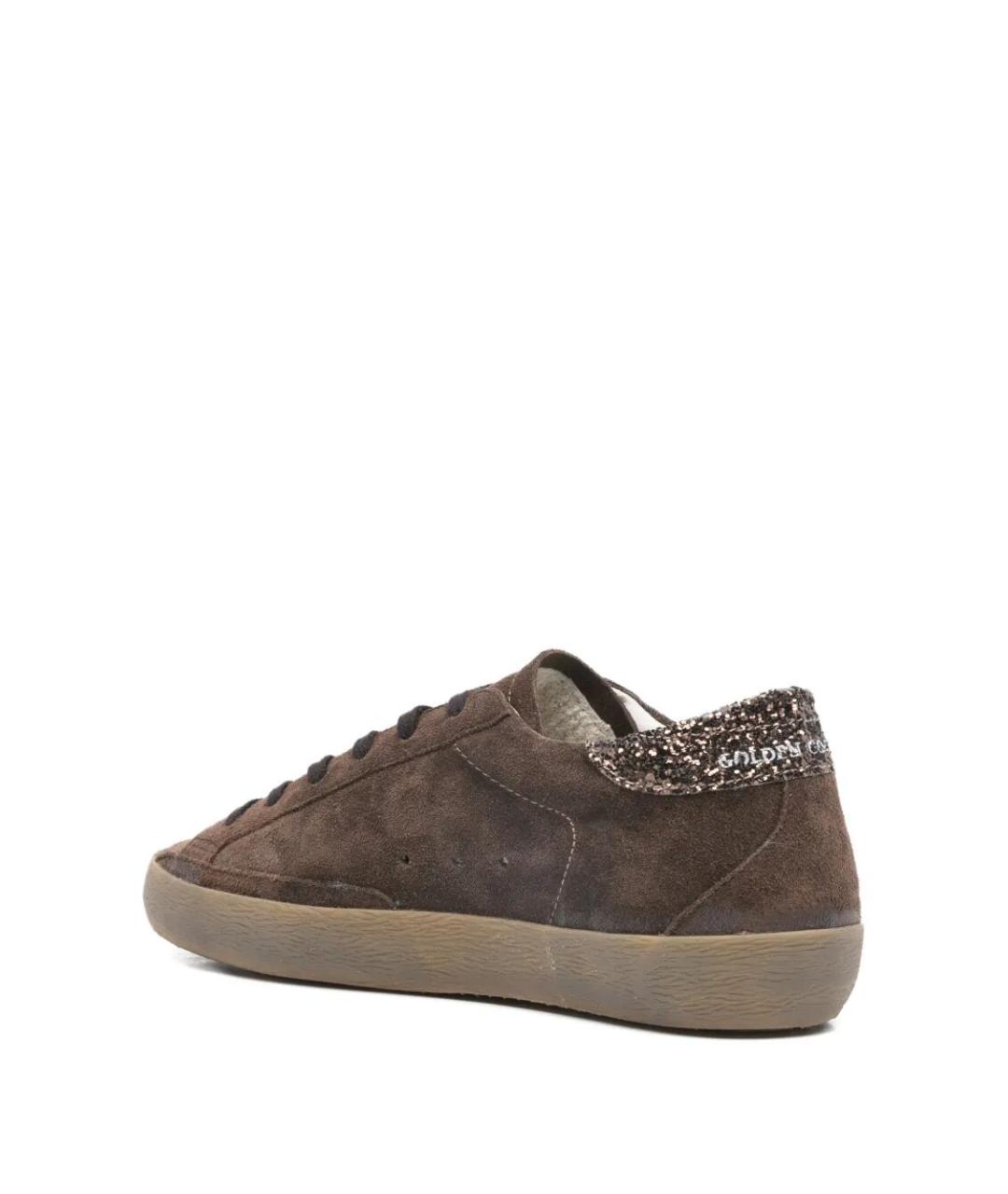 GOLDEN GOOSE DELUXE BRAND Коричневые кожаные кеды, фото 4