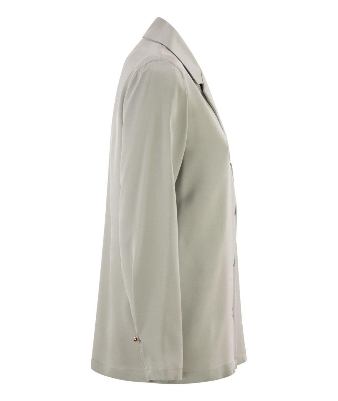 MAX MARA Зеленая шелковая рубашка, фото 3