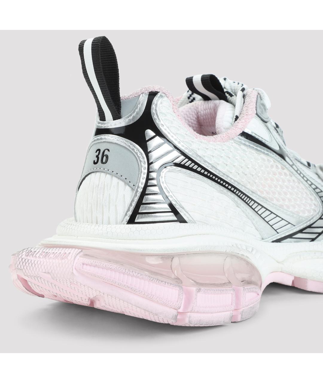 BALENCIAGA Розовые текстильные кроссовки, фото 4