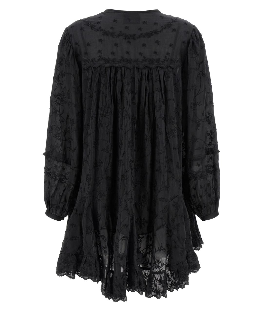 ISABEL MARANT Черное хлопковое коктейльное платье, фото 2