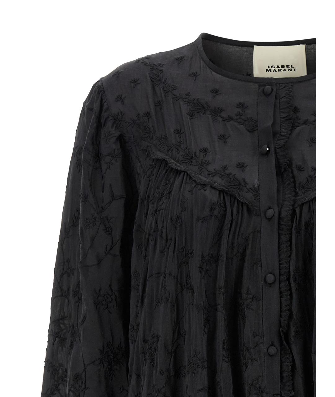 ISABEL MARANT Черное хлопковое коктейльное платье, фото 3