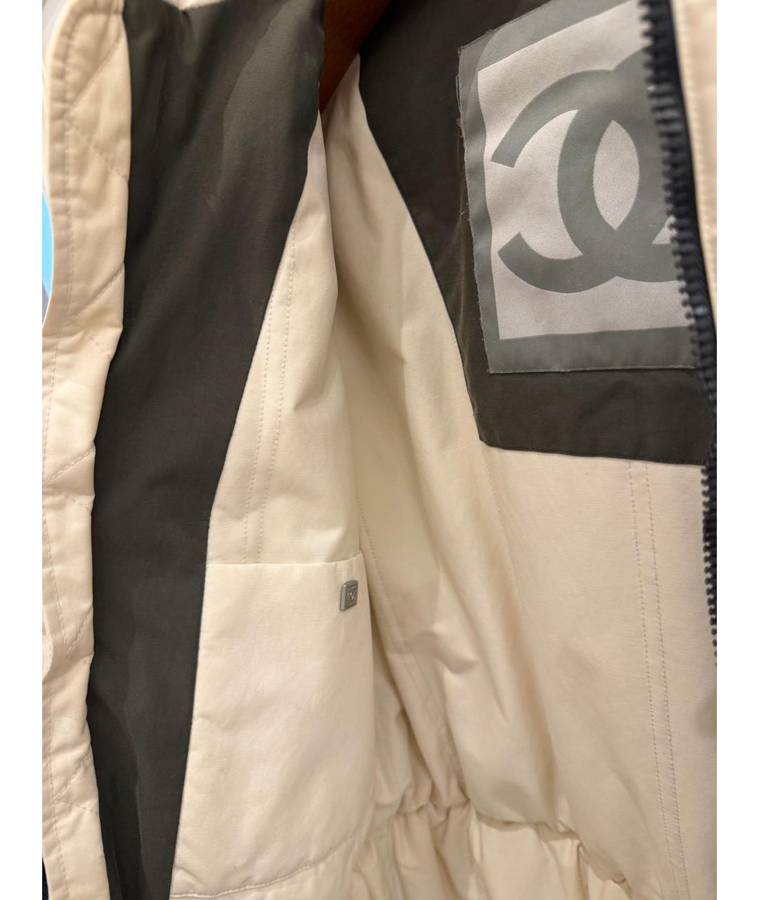 CHANEL Хаки хлопковый пуховик, фото 8