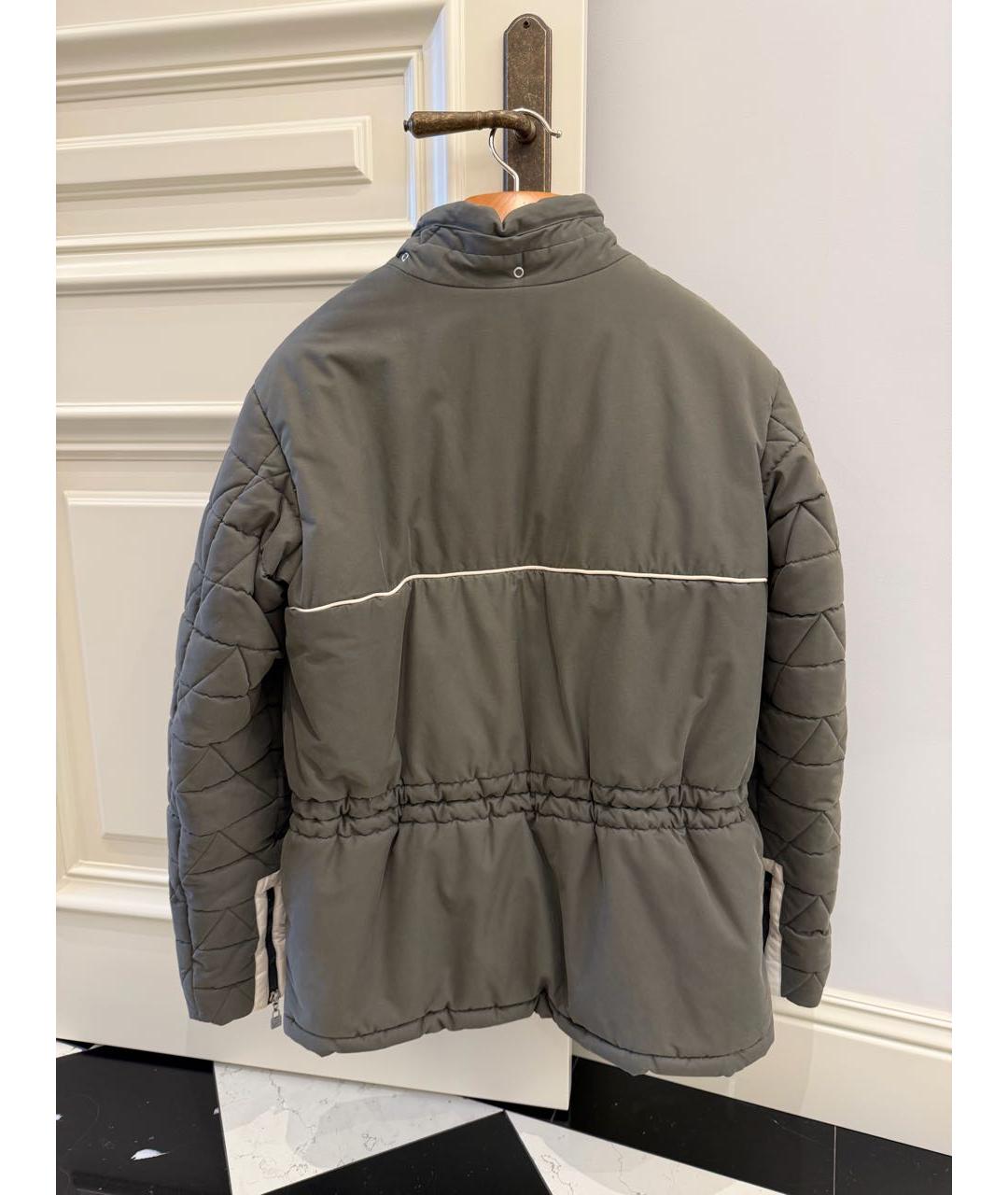 CHANEL Хаки хлопковый пуховик, фото 2