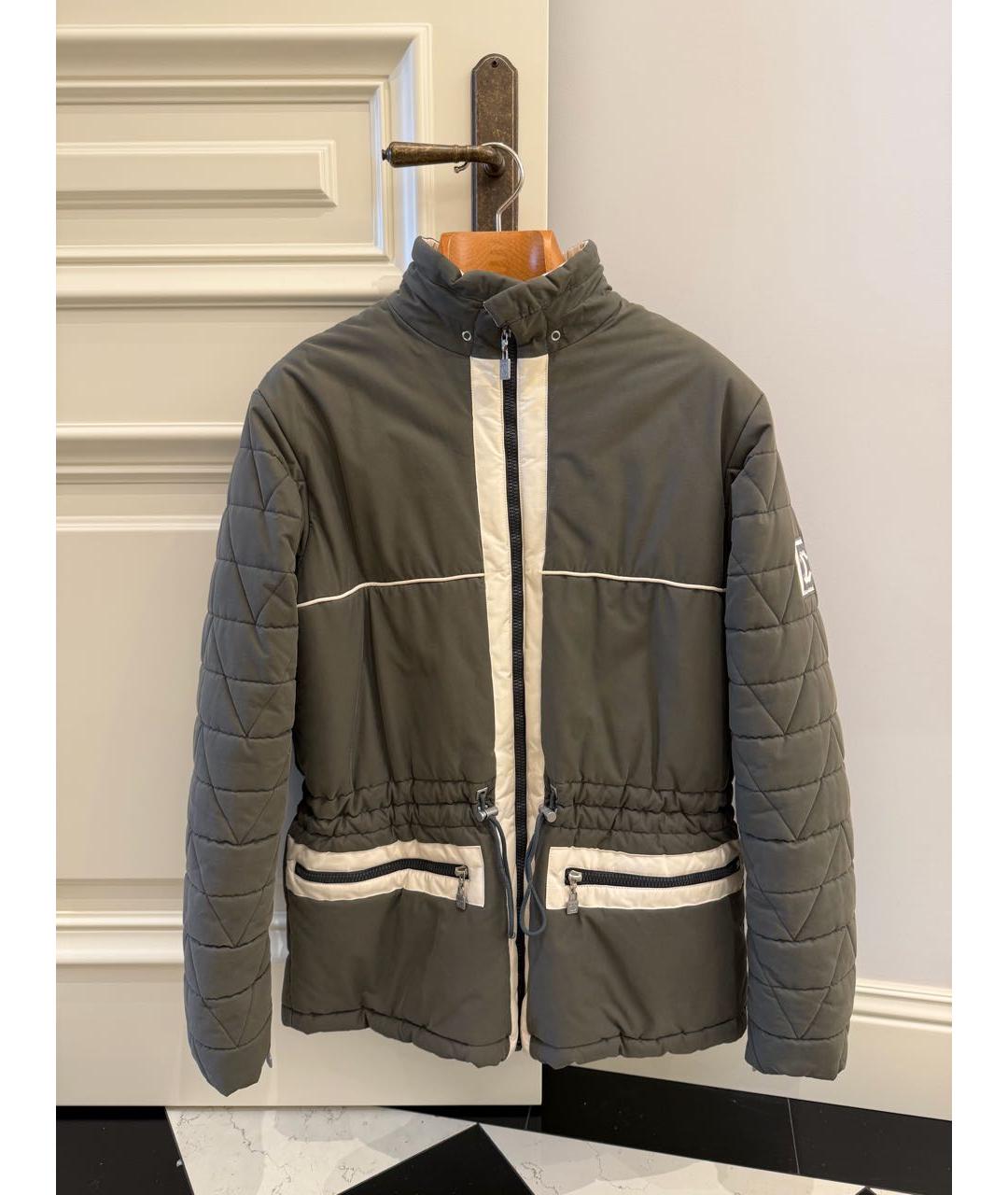 CHANEL Хаки хлопковый пуховик, фото 9