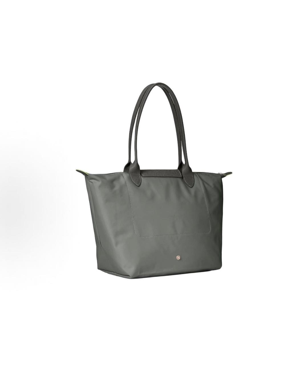LONGCHAMP Серая тканевая сумка тоут, фото 2