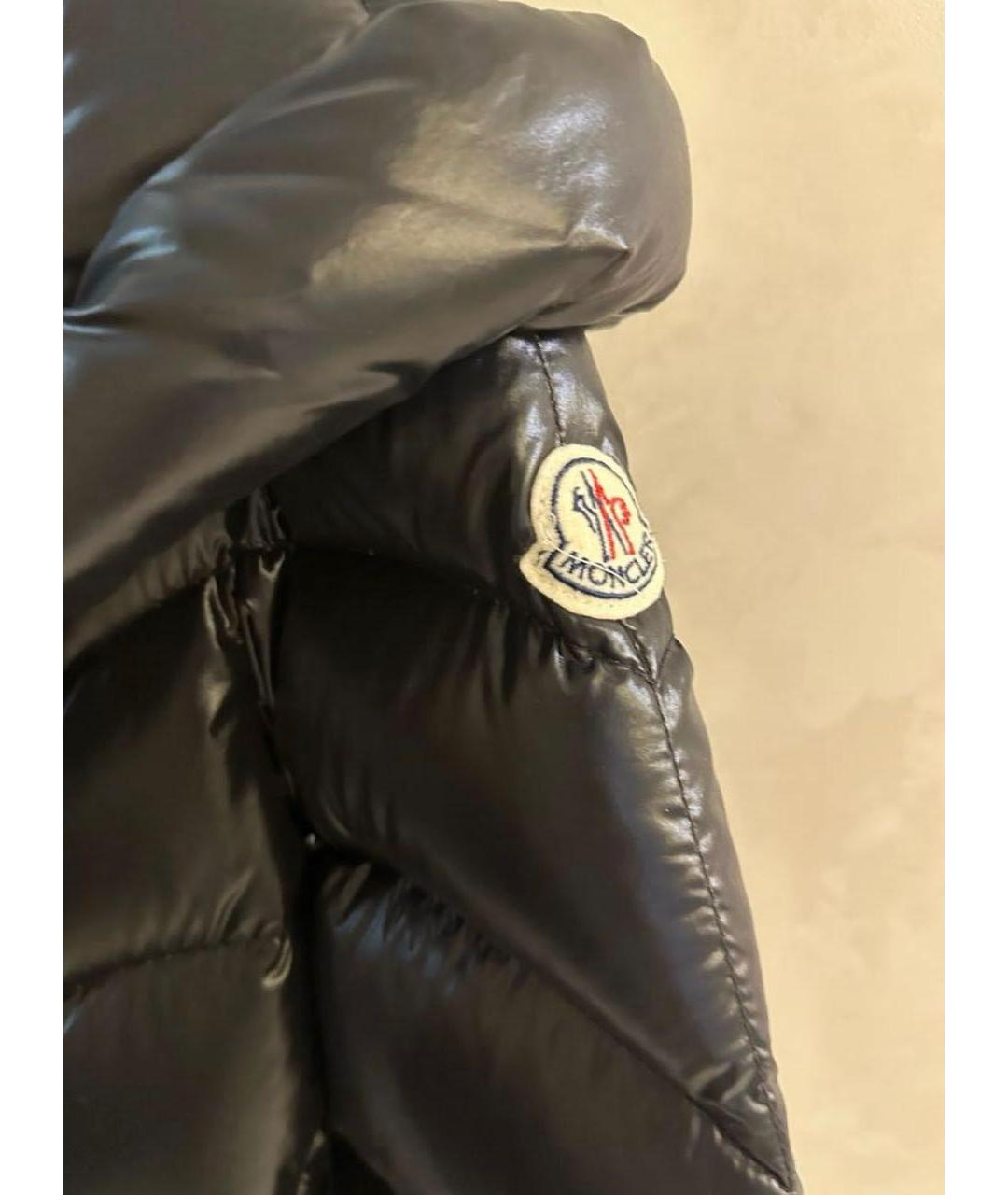 MONCLER Черный пуховик, фото 3