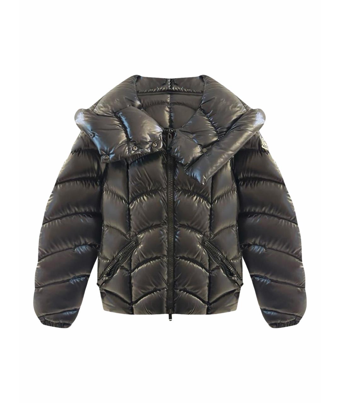 MONCLER Черный пуховик, фото 1