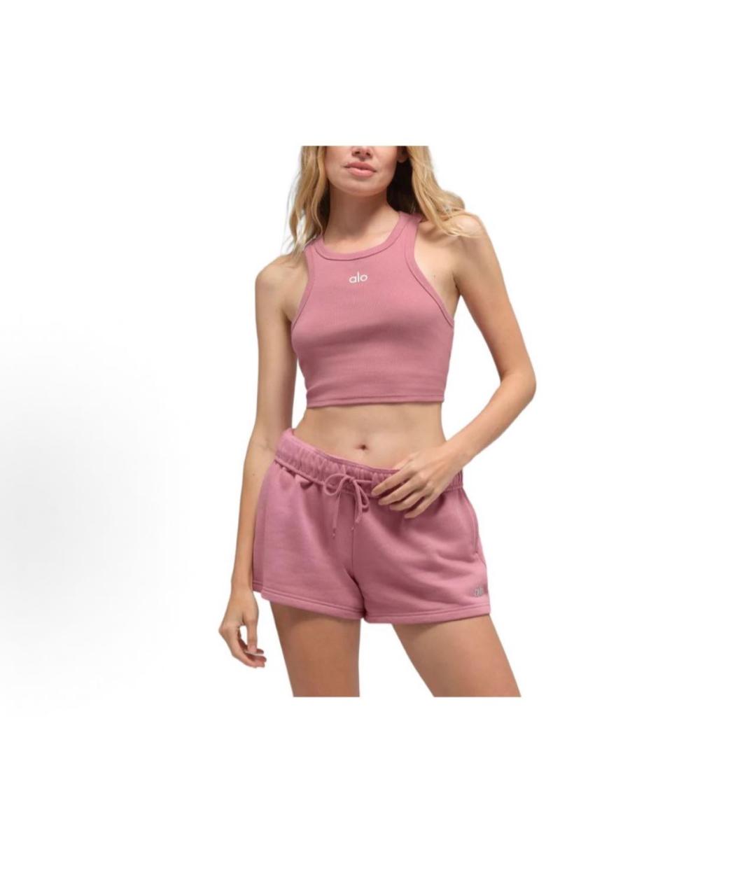 ALO YOGA Розовая майка, фото 6