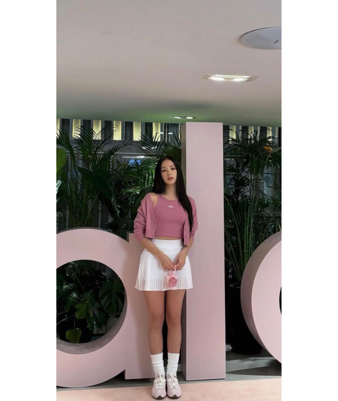 ALO YOGA Розовая майка, фото 5