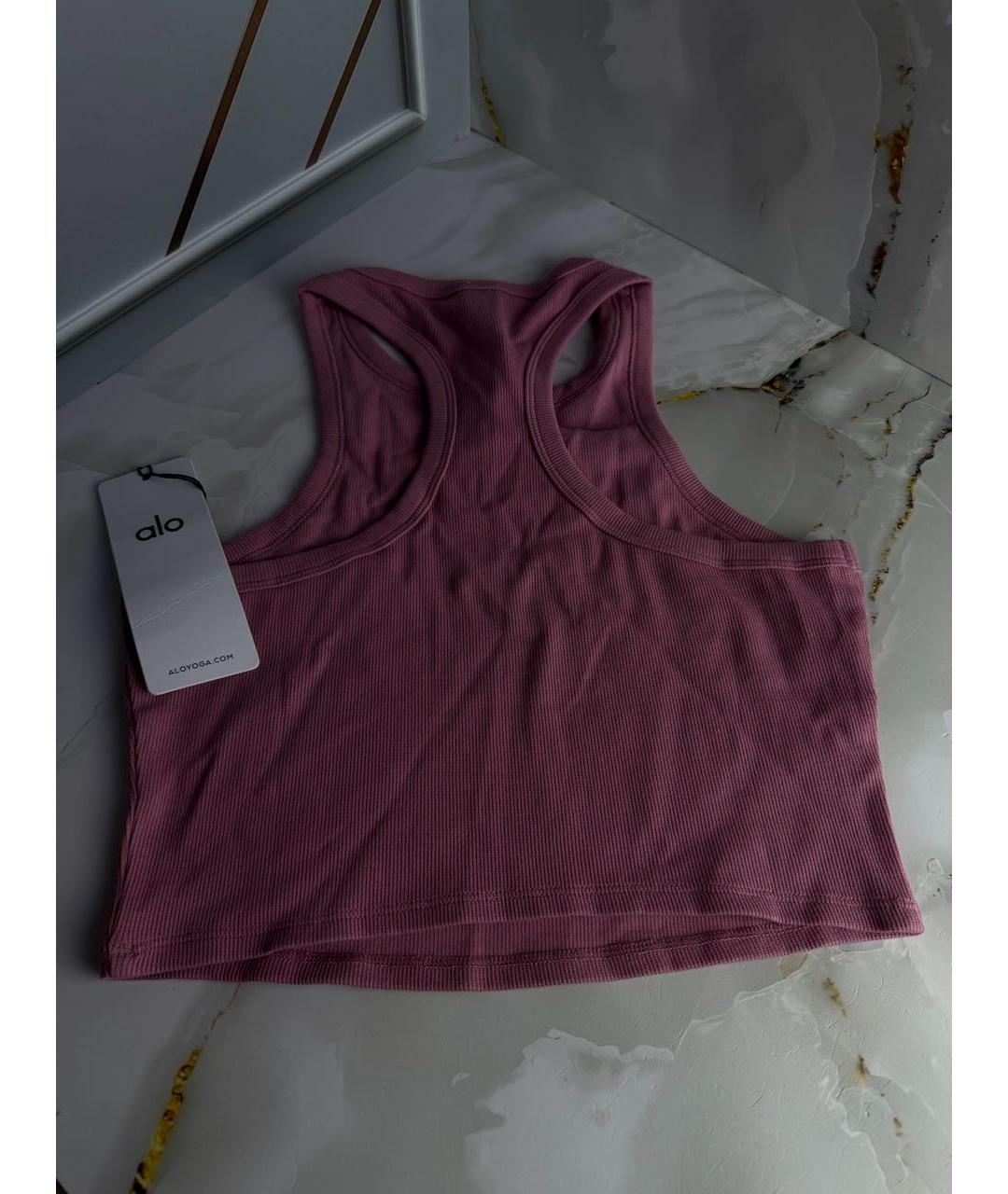 ALO YOGA Розовая майка, фото 3