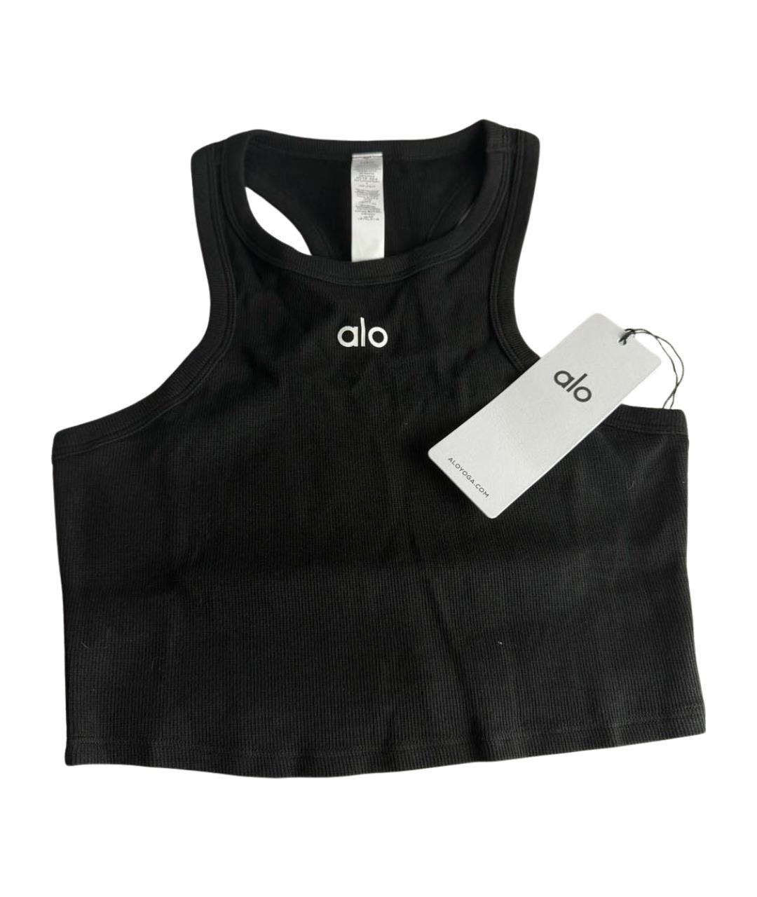 ALO YOGA Черная майка, фото 1