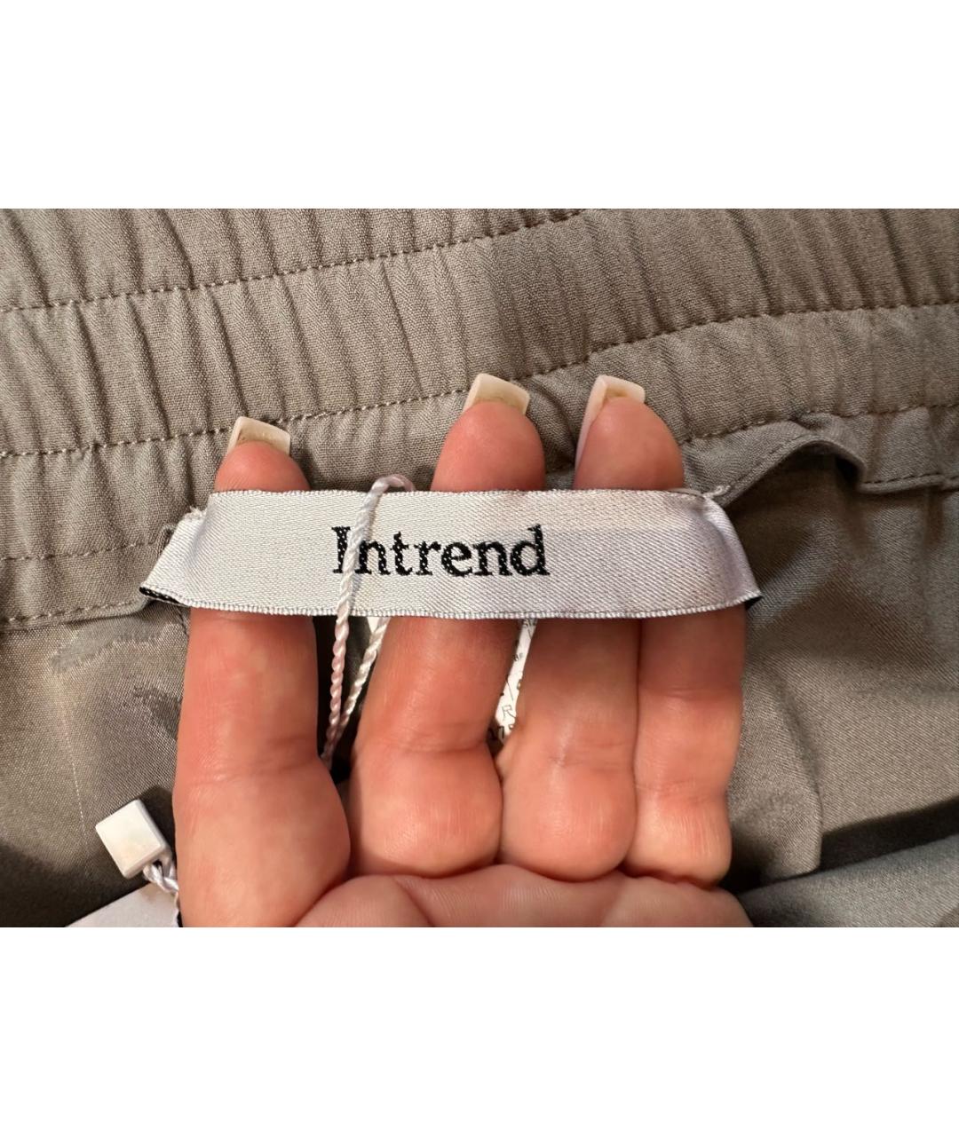 MAX MARA Серые вискозные прямые брюки, фото 6