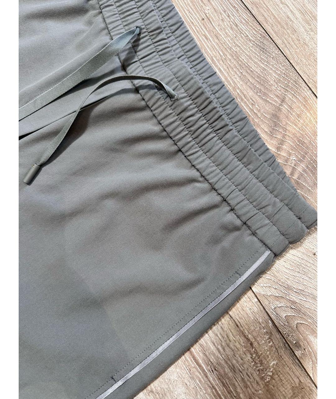 MAX MARA Серые вискозные прямые брюки, фото 4