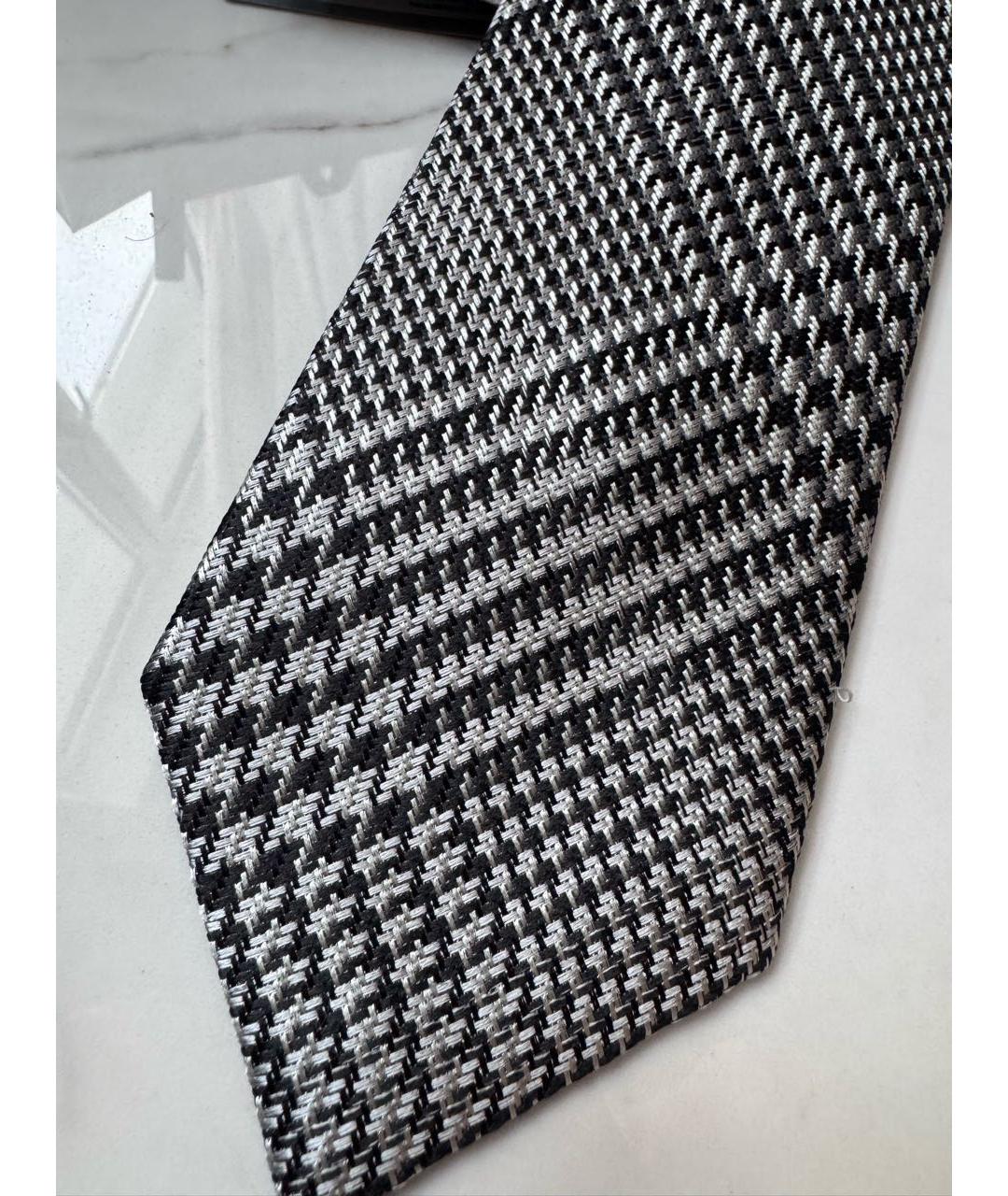 TOM FORD Серый шелковый галстук, фото 3