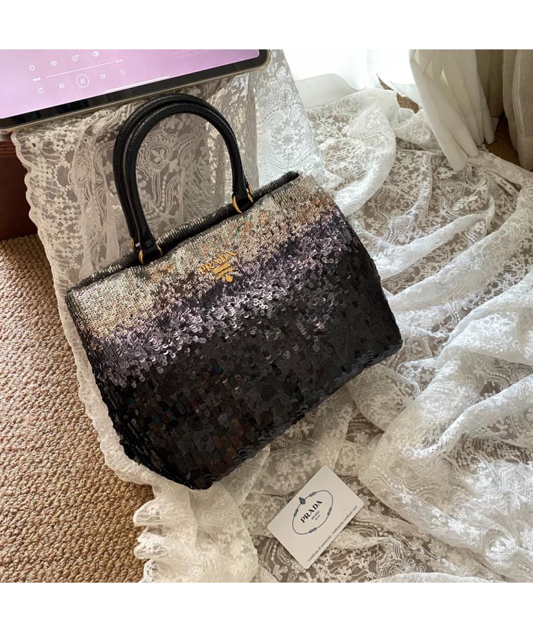 PRADA Серебряная сумка через плечо, фото 10